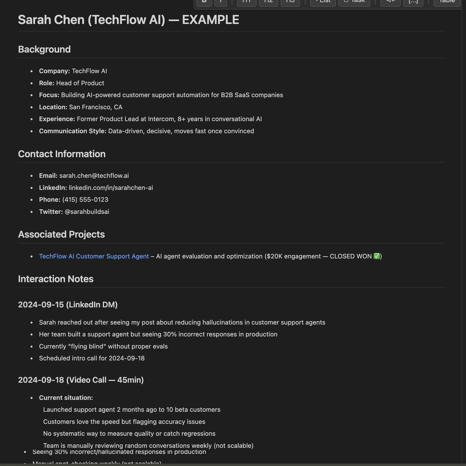 Example lead file in Cursor