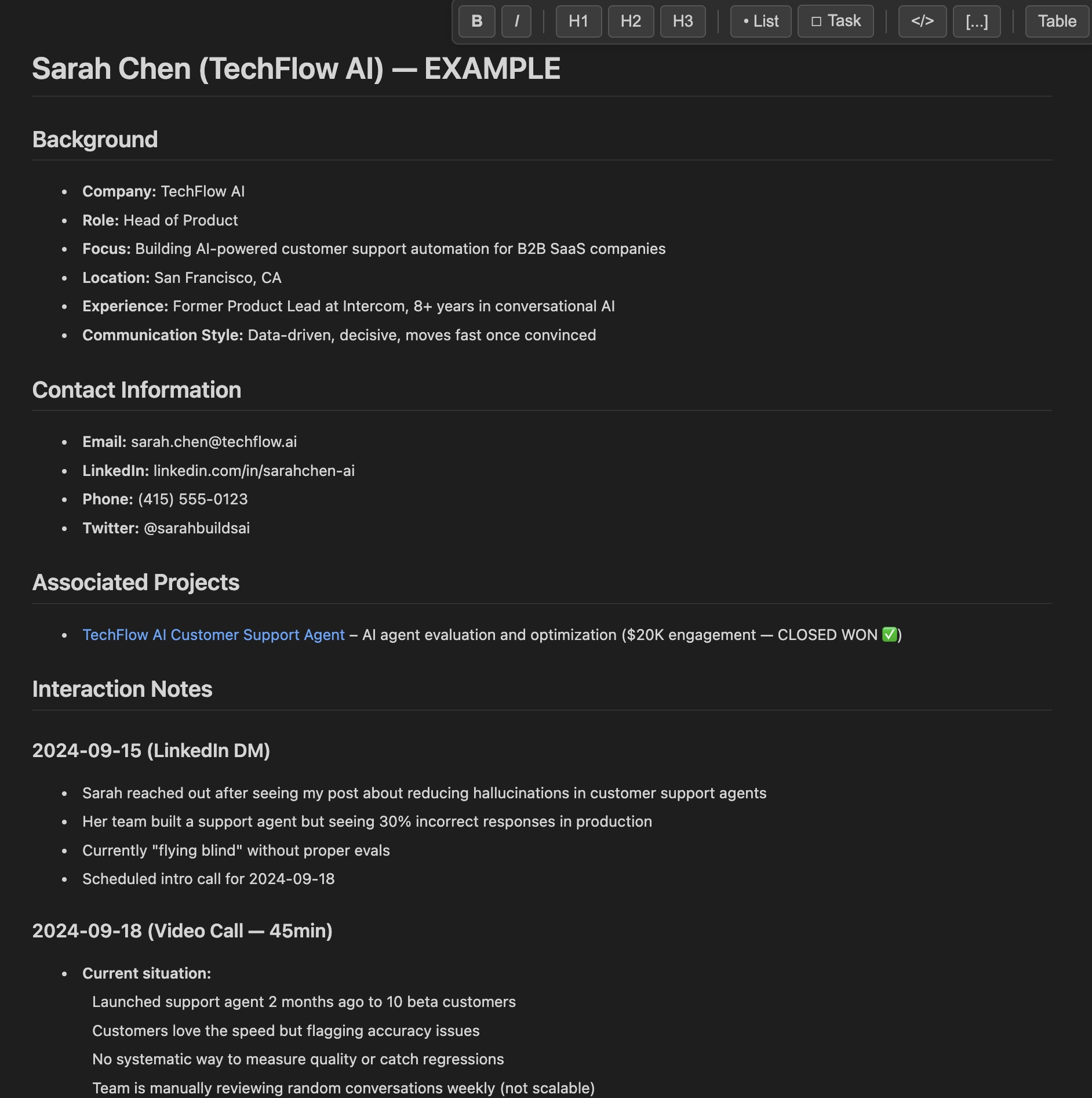 Example person file in Cursor